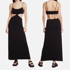 Free People Black Cutout Maxi Dress